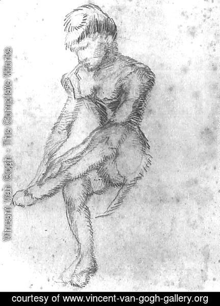 Vincent Van Gogh - Sketch of a Seated Woman