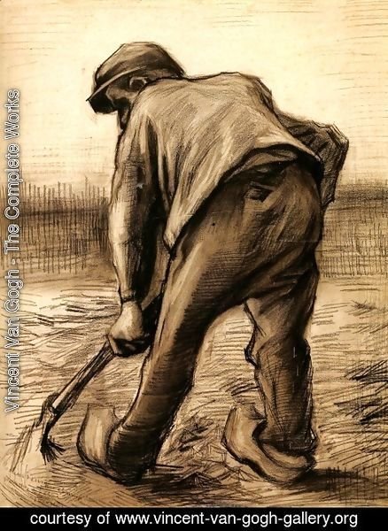 Vincent Van Gogh - Digger in a Potato Field February