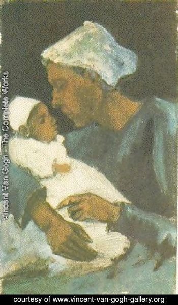 Vincent Van Gogh - Woman Sien with Baby on her Lap, Half-Figure