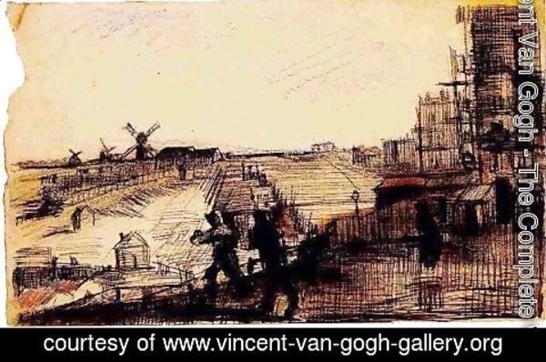 Vincent Van Gogh - View of Montmartre