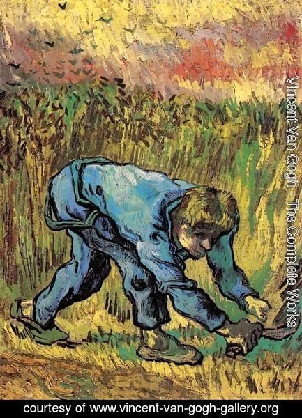 Vincent Van Gogh - Reaper with Sickle (after Millet) 3