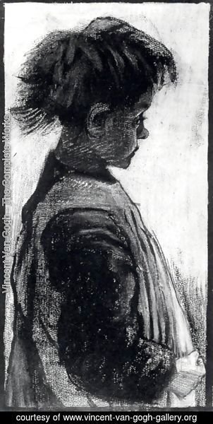 Vincent Van Gogh - Girl with Pinafore, Half-Figure