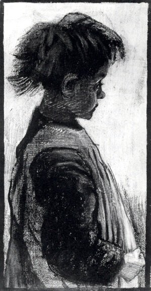 Girl with Pinafore, Half-Figure