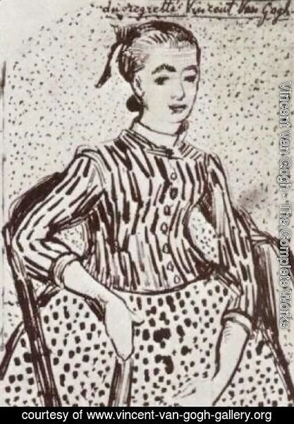 Vincent Van Gogh - A mousme, sitting 2