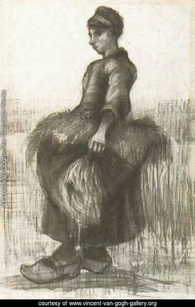Peasant Woman, Carrying Wheat in Her Apron