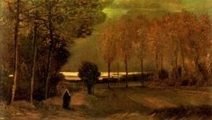 Vincent Van Gogh - Autumn Landscape At Dusk