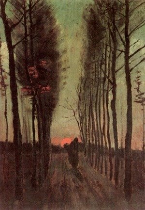 Vincent Van Gogh - Avenue Of Poplars At Sunset