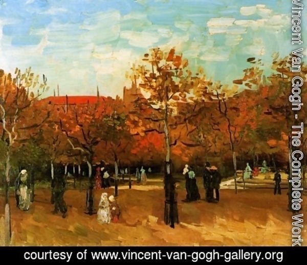 Vincent Van Gogh - The Bois De Boulogne With People Walking