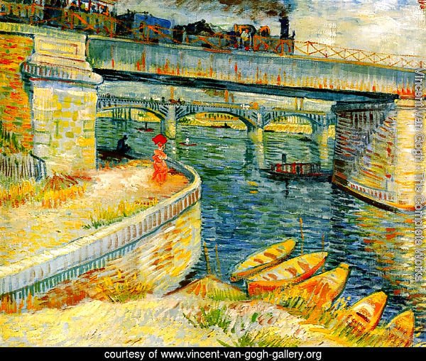Bridges Across The Seine At Asnieres