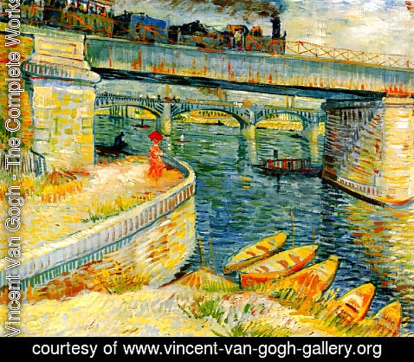 Vincent Van Gogh - Bridges Across The Seine At Asnieres