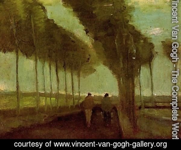 Vincent Van Gogh - Country Lane With Two Figures