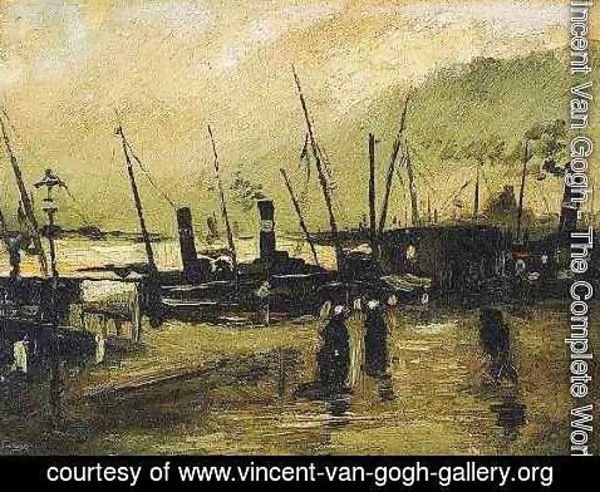 Vincent Van Gogh - The De Ruijterkade In Amsterdam