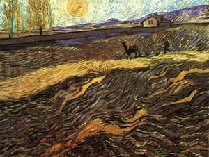Vincent Van Gogh - Enclosed Field With Ploughman