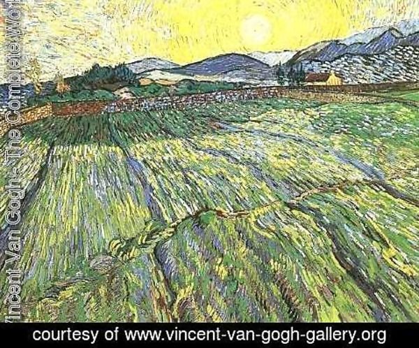 Vincent Van Gogh - Enclosed Field With Rising Sun