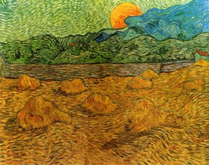 Vincent Van Gogh - Evening Landscape With Rising Moon