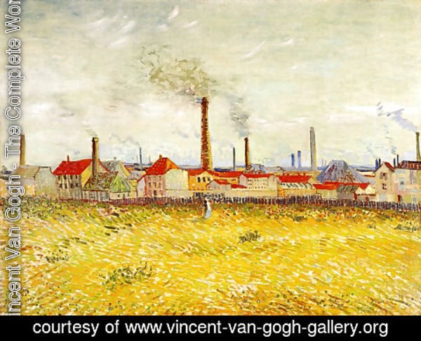 Vincent Van Gogh - Factories At Asnieres Seen From The Quai De Clichy