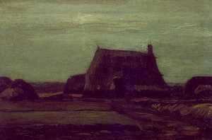 Vincent Van Gogh - Farm With Stacks Of Peat