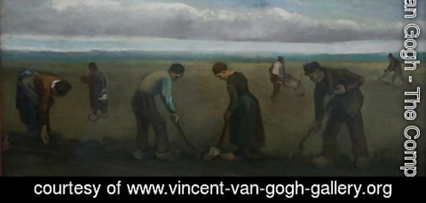 Vincent Van Gogh - Farmers Planting Potatoes