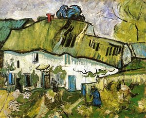 Vincent Van Gogh - Farmhouse With Two Figures
