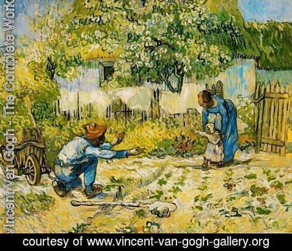 Vincent Van Gogh - First Steps (after Millet)
