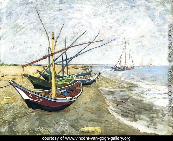 Fishing Boats On The Beach At Saintes Maries