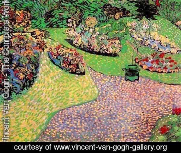 Garden In Auvers By Vincent Van Gogh, Vincent Van Gogh Garden
