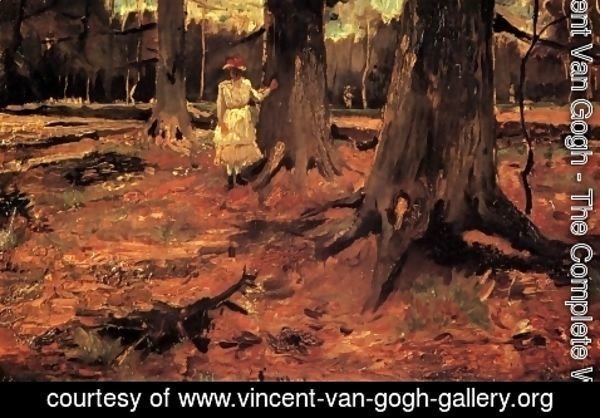 Vincent Van Gogh - Girl In White In The Woods