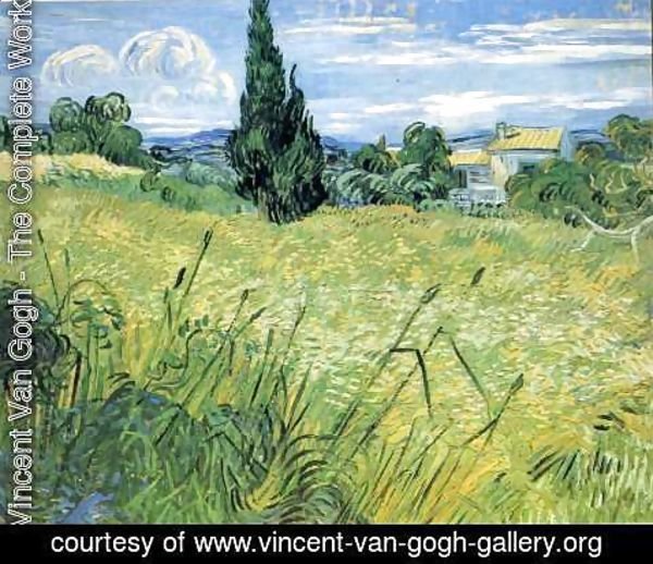 Vincent Van Gogh - Green Wheat Field With Cypress