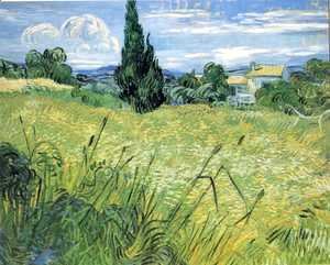 Vincent Van Gogh - Green Wheat Field With Cypress