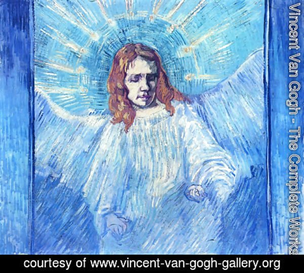 Vincent Van Gogh - Half Figure Of An Angel (after Rembrandt)