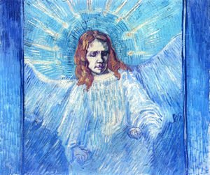 Vincent Van Gogh - Half Figure Of An Angel (after Rembrandt)