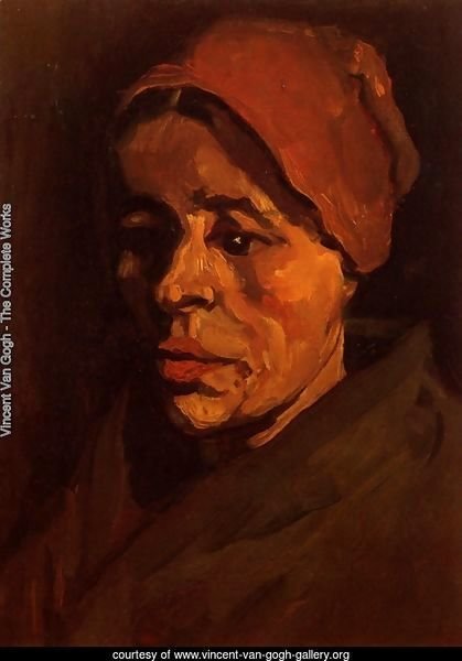 Head Of A Peasant Woman With Brownish Cap