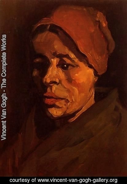 Vincent Van Gogh - Head Of A Peasant Woman With Brownish Cap