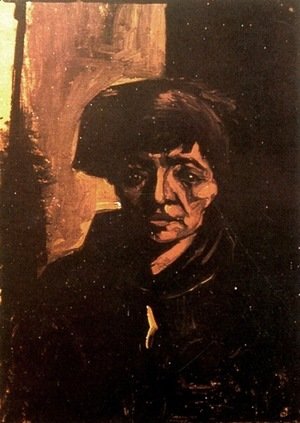 Vincent Van Gogh - Head Of A Peasant Woman With Dark Cap