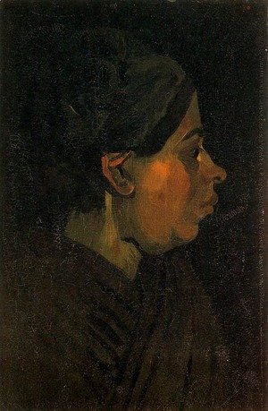 Vincent Van Gogh - Head Of A Peasant Woman With Dark Cap II