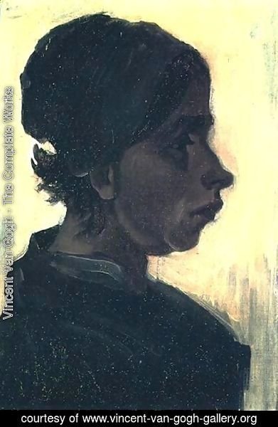 Vincent Van Gogh - Head Of A Peasant Woman With Dark Cap V