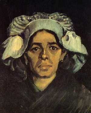 Vincent Van Gogh - Head Of A Peasant Woman With White Cap IV