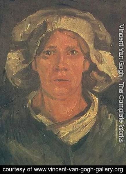 Head Of A Peasant Woman With White Cap V