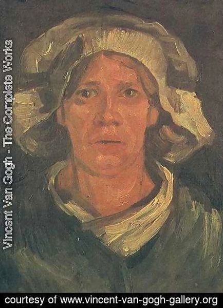 Vincent Van Gogh - Head Of A Peasant Woman With White Cap V
