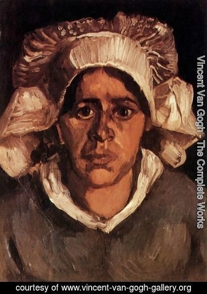 Vincent Van Gogh - Head Of A Peasant Woman With White Cap VI