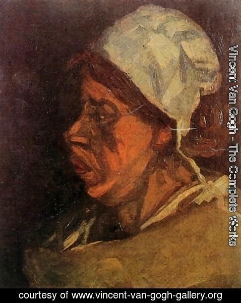 Vincent Van Gogh - Head Of A Peasant Woman With White Cap VII