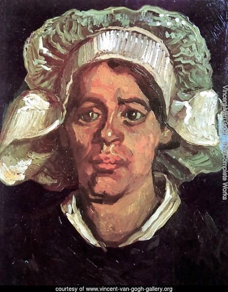 Head Of A Peasant Woman With White Cap IX