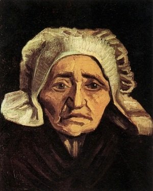 Vincent Van Gogh - Head Of An Old Peasant Woman With White Cap
