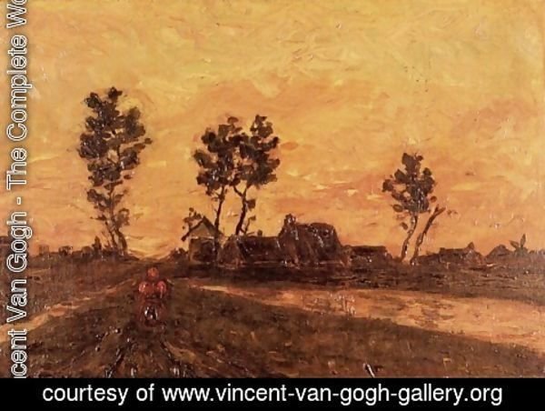 Vincent Van Gogh - Landscape At Sunset