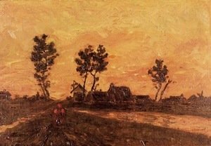 Vincent Van Gogh - Landscape At Sunset