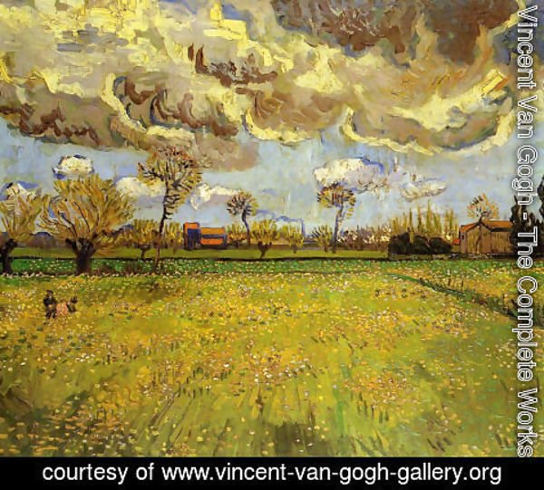 Vincent Van Gogh - Landscape Under A Stormy Sky