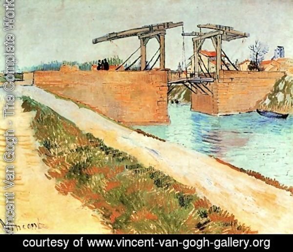Vincent Van Gogh - The Langlois Bridge At Arles With Road Alongside The Canal