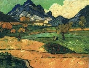 Vincent Van Gogh - Le Mont Gaussier With The Mas De Saint Paul