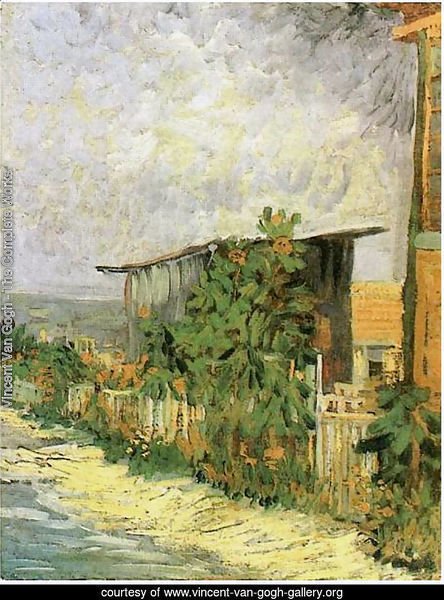 Montmartre Path With Sunflowers