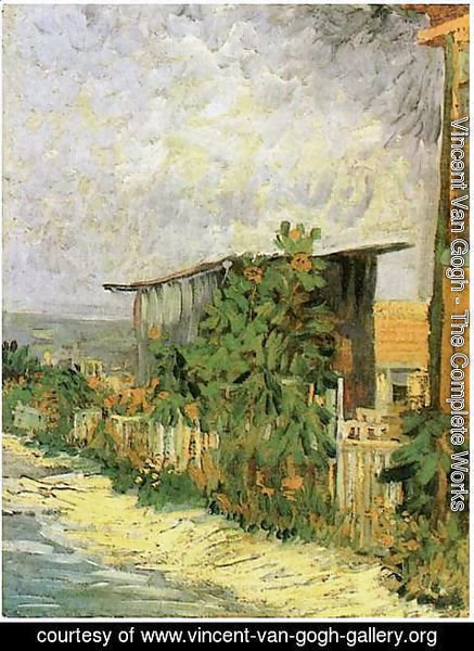 Vincent Van Gogh - Montmartre Path With Sunflowers